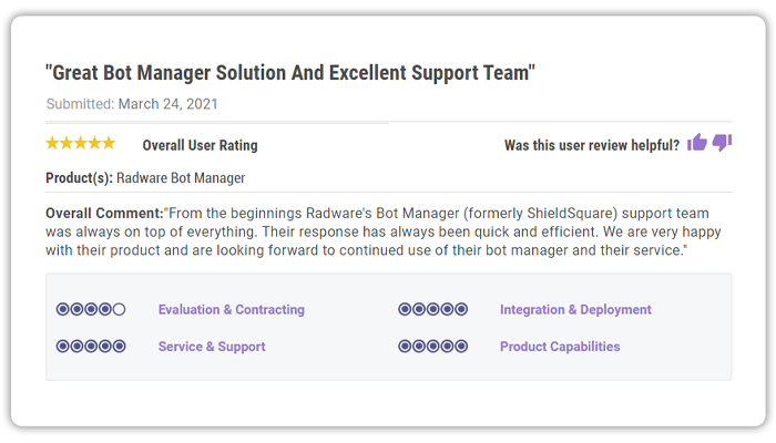 Get A Personalized Demo Radware Bot Manager